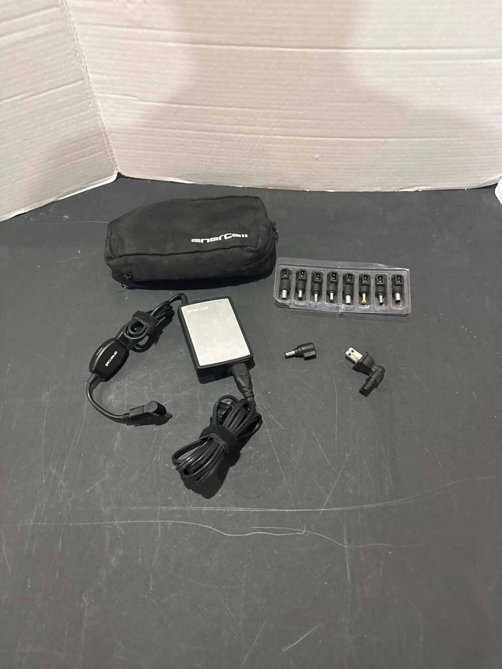Enercell 90W AC Slim Laptop Power Supply with USB and Interchangeable Tips